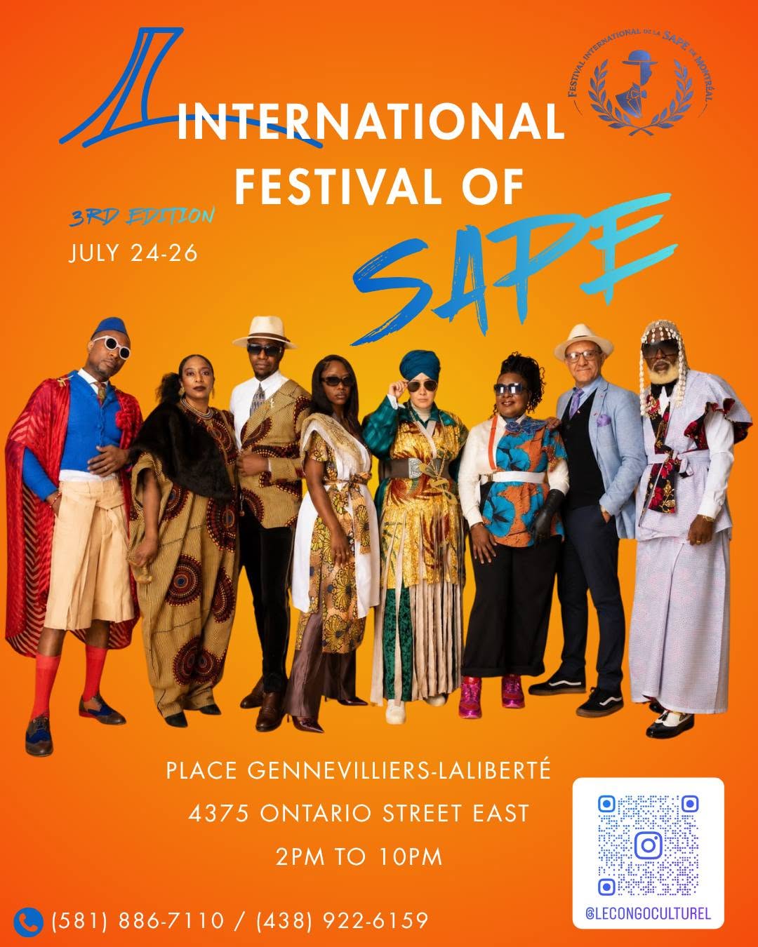 Festival International de la Sape de Montréal - 3e édition - Karibu Montreal Festival International de la Sape de Montréal – 3e édition